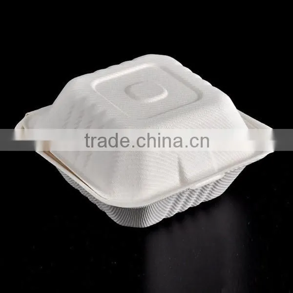 Eco Friendly Bagasse Take Out Lunch Boxes / Tableware photo-3