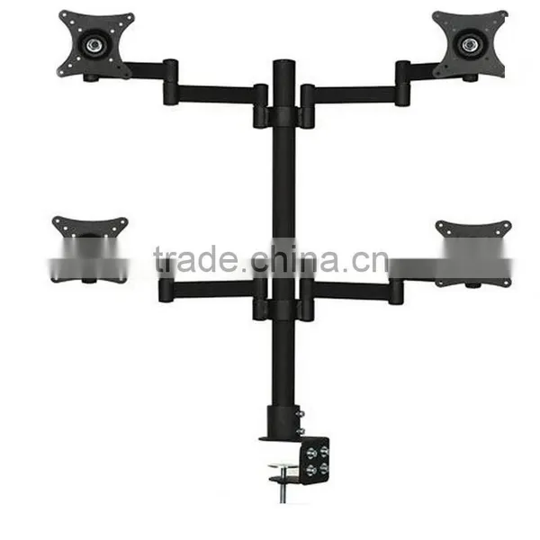 Office Stand Four Head Modern Desk Monitor Bracket for 13"-24"