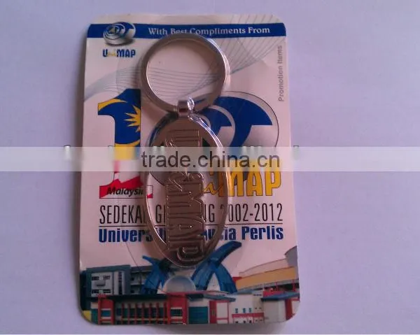 Paper and Blister Packaging Key Chain