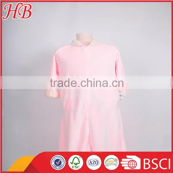 High Quality Flannel Fleece Zip Bathrobe photo-5