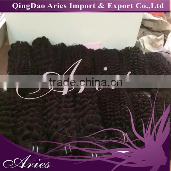 Brazilian Deep Wave Curly Virgin Hair Brazilian Virgin Hair Kinky Curly Human Hair Weave Bundles photo-6