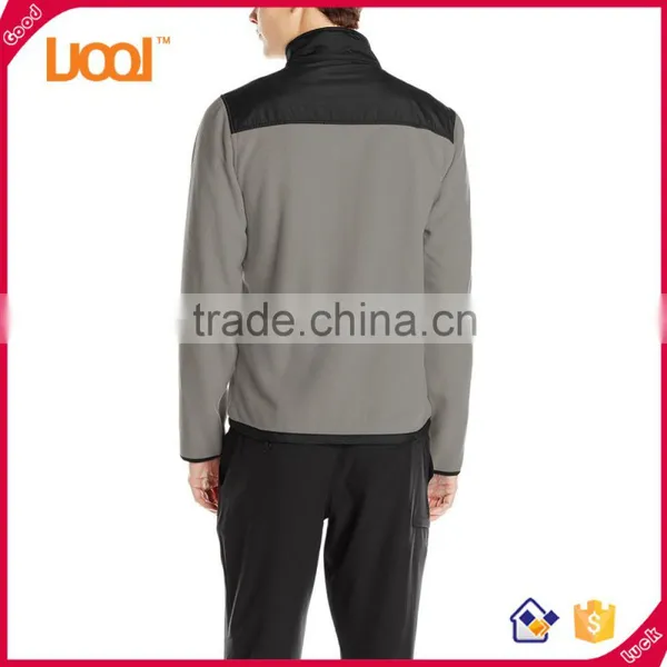 Mens High Quality Mock Neck Jackets Zip up Custom Sports Polar Fleece Jacket photo-2