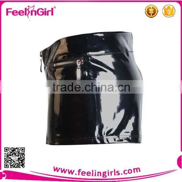 High Quality Sexy Leather Mini Dress Wholesale photo-6