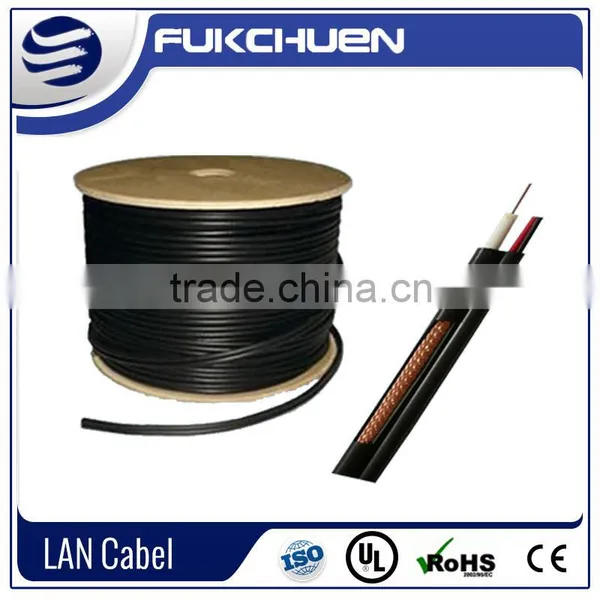 Coaxial Type With 2cores Power RG59 Siamese Cable