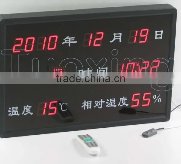 Temperature and Humidity and Led Digital Calendar Clock