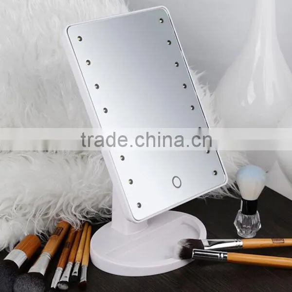 Makeup Cosmetic Bed Room Mirror "Touch Screen" LED Light Adjustable photo-5