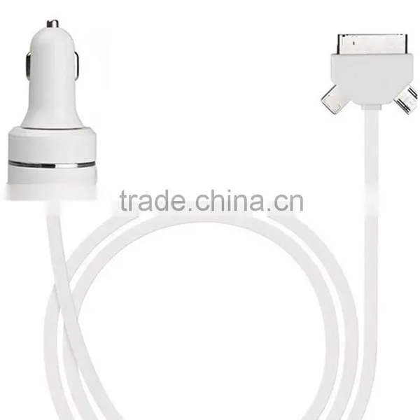 USB Adaptor Box Set 3 in 1 Charging Cable Car Charger photo-6