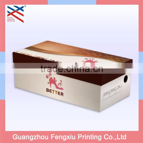 Wholesale Luxury Custom Color Printed Paper Shoe Packaging Box With Logo For High Heels photo-4