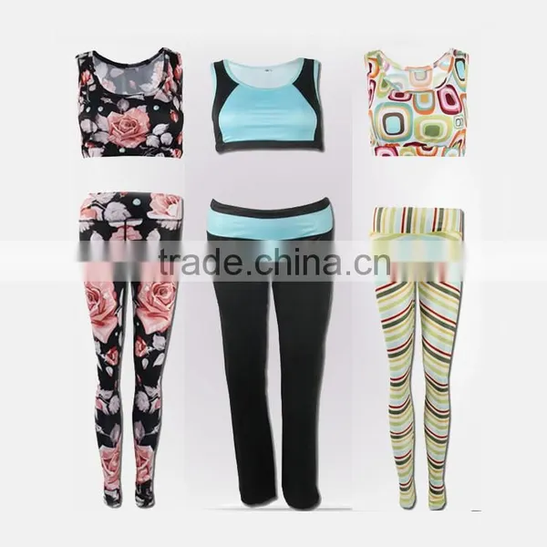 Cheap Lycra Custom Yoga Pants Wholesale Gym Wear Tops Sports Bra photo-2