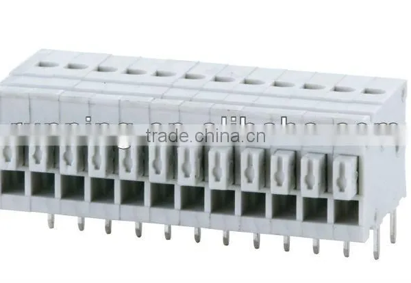 Spring Clamp Terminal Connector Block, TB211R-2.54 Pitch:2.54MM