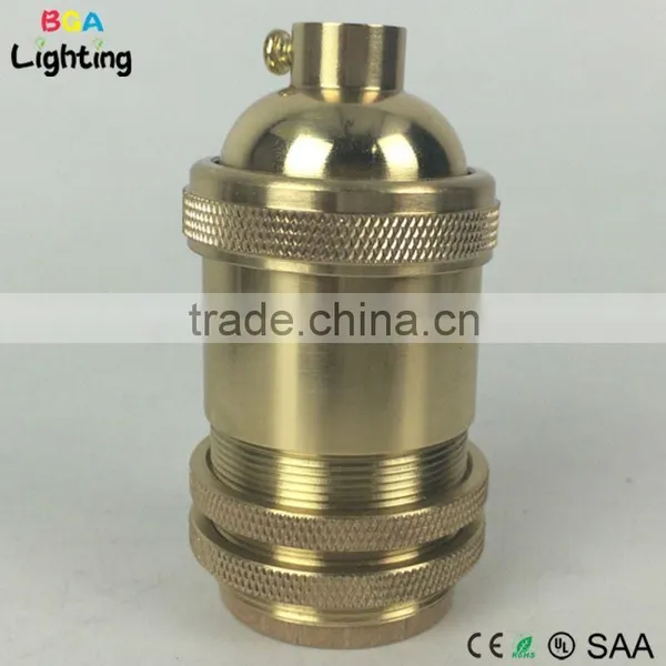 UL E26 Brass Modern Ceiling Light Led Socket For DIY Droplight photo-6
