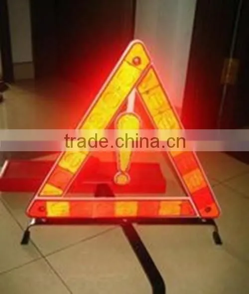 Traffic Warning Triangle, Red Reflective Warning Triangle for Emergency