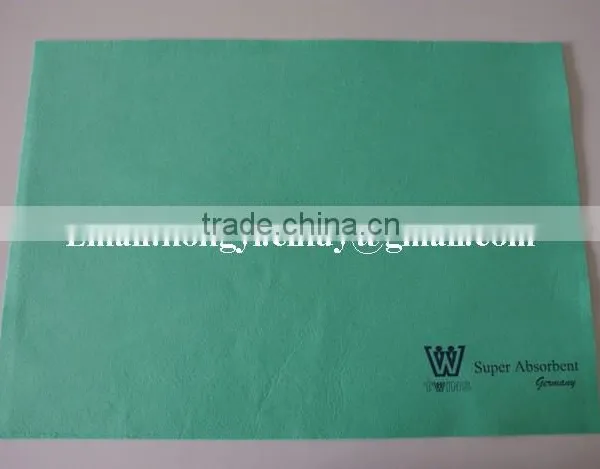 Logo Printed Super Water Absorbent Nonwoven Fabric Floor Cleaning Cloth ( Viscose/polyester) photo-2