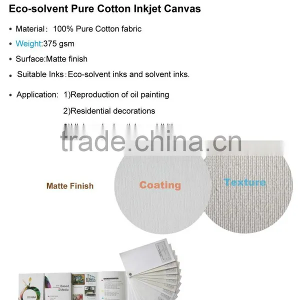 ECO-SOLVENT PURE COTTON Digital Printing Canvas photo-3