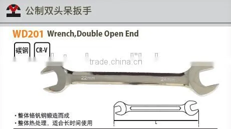 High Quality Cr-v Steel 9pcs Double Open End Wrench Spanner With DIN Standard and Die Forged photo-3