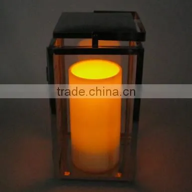 4x8 Inch Yellow Flickering Big Pillar Outdoor Battery Led Candle photo-6