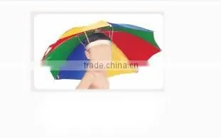 Polyester Material and Head Umbrella,Umbrellas Type Hat Umbrella Kid's Umbrella Hat