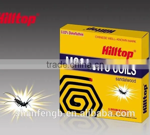 Active Ingredient 0.2% Esbiothrin Mosquito Coil Incense