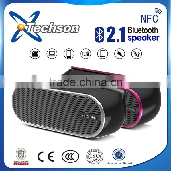 Shenzhen Factory SOMHO/OEM Portable Bluetooth Speaker With Touch Button photo-2