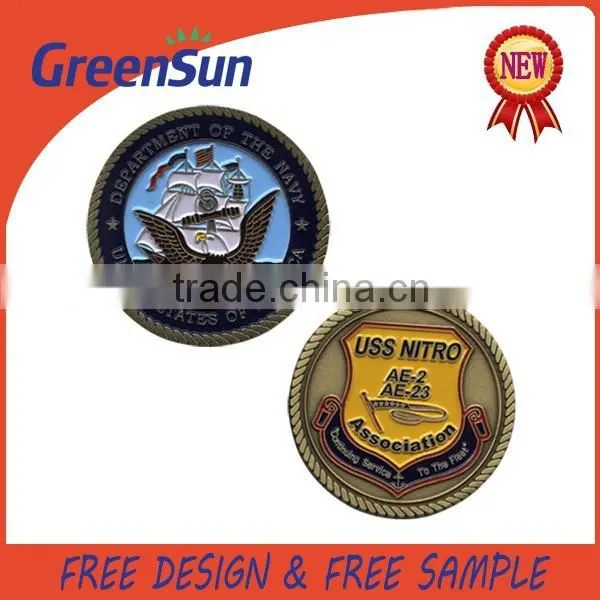 Soft Enamel Metal Make Custom Coin