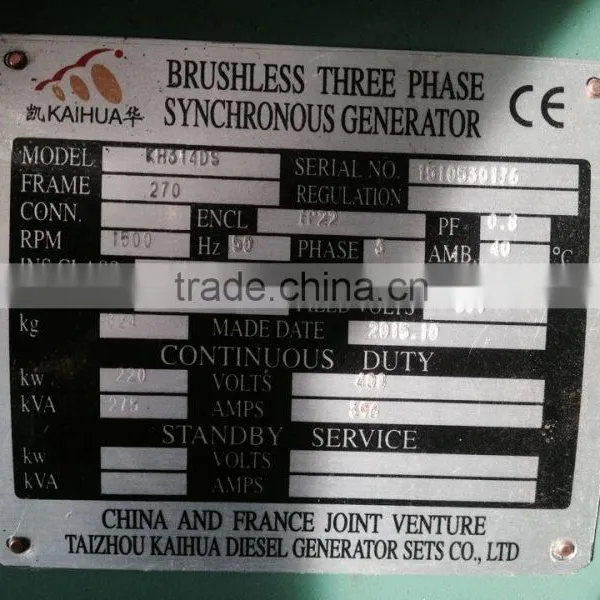 Volvo 200KW Diesel Generator Set Price photo-5