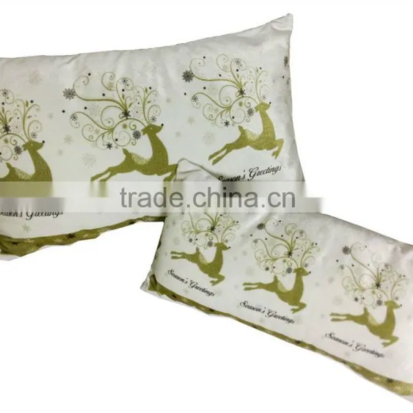 Fashion Panne Printed Mi-lu Deer Christmas Eco-pillow for Family photo-2
