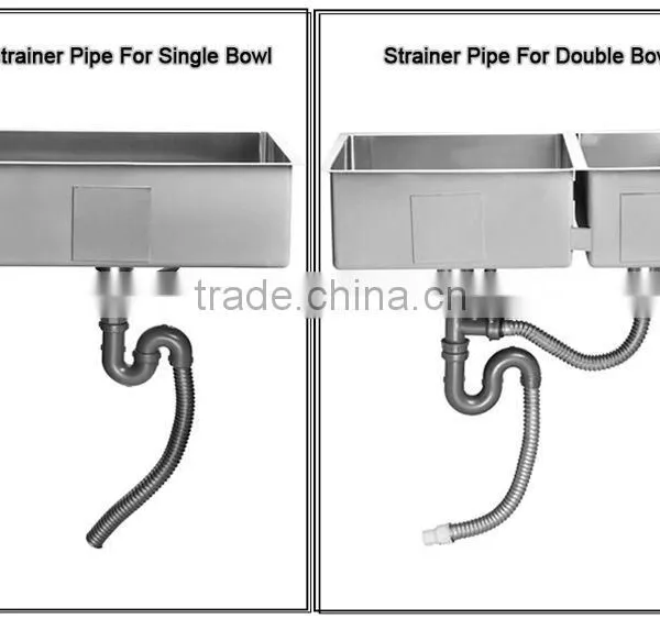 R10-3018-10 Kitchen Accessories Rectangular Stainless Steel Undermount Single Handmade Kitchen Sink With Round Corner photo-5