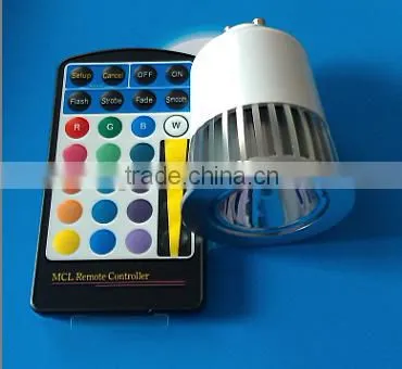 16 Colors Changing Rgb Led E27 Gu10 Mr16 Spotlight 3W photo-4