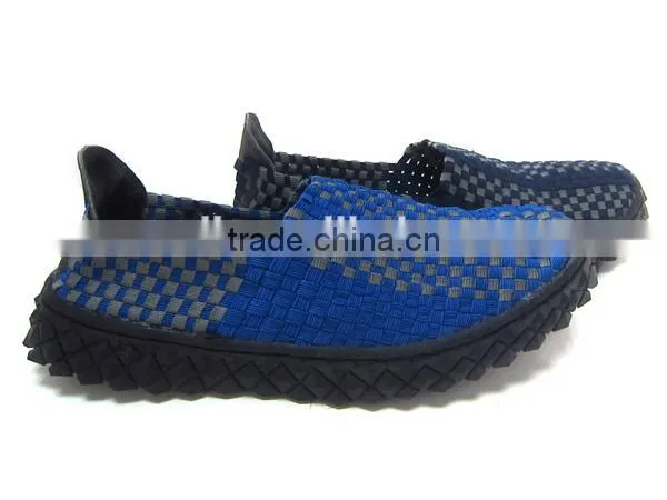 2016 Fashion Lady Woven Elastic Sport Shoe Knit Upper