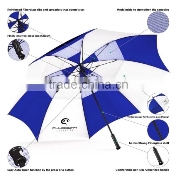 High Quality Company Branded Logo Golf Umbrella photo-4