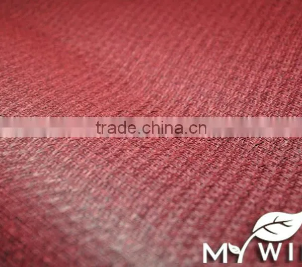 Red Colors Unpasted Real Textured Grasscloth Wallpaper photo-2