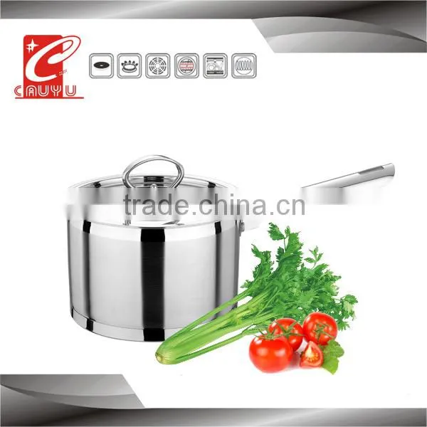 stainless steel Straight saucepan,magnetic saucepan,stock pot