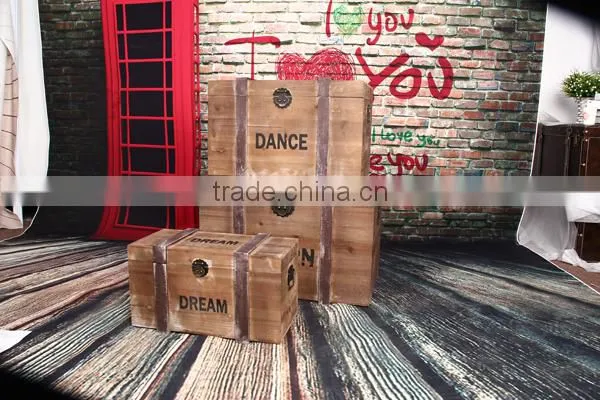 Vintage Style Wooden Storage Trunk Box/Case Sets photo-2