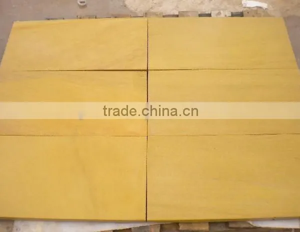 Professional Chinese Yellow Wooden Sandstone photo-2