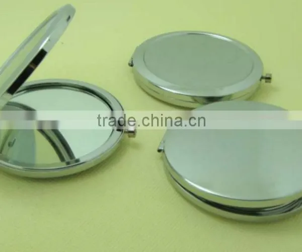 Sliver Home Big Round Metal Compact Mirror photo-3