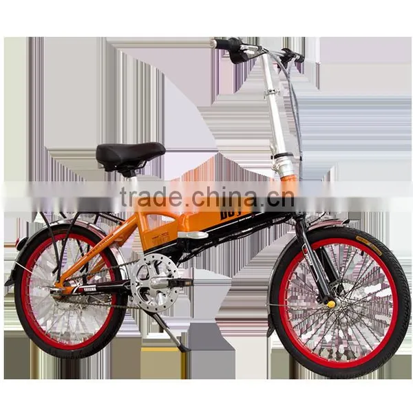 20 Inch 250W Folding Electric Bike With Brushless Motor