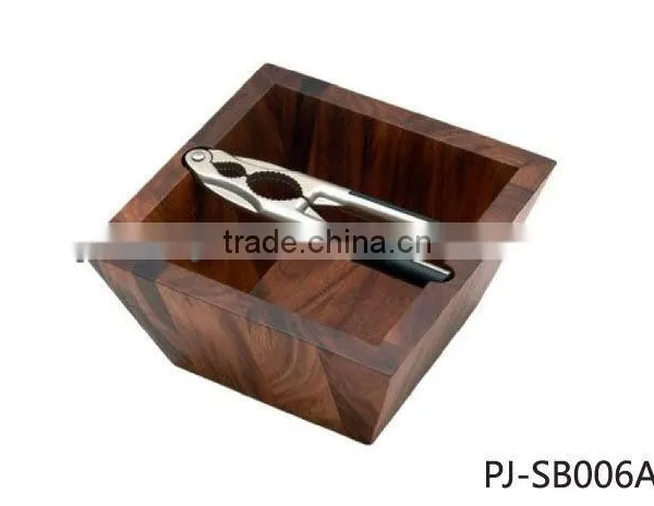 Acacia Wood Nut Serving Bowl