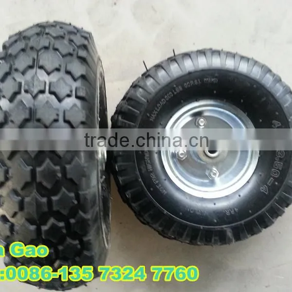 4.10/ 3.50-4high Quality Barrow Wheel With Steel Rim and Hub