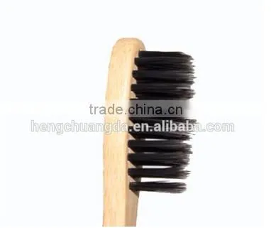 High Quality Colorful Charcoal Wholesale Wooden Bamboo Toothbrush photo-3