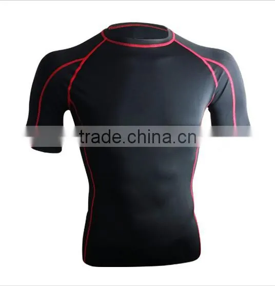 Hot Sell MMA Men Rash Guard Short Sleeve photo-2