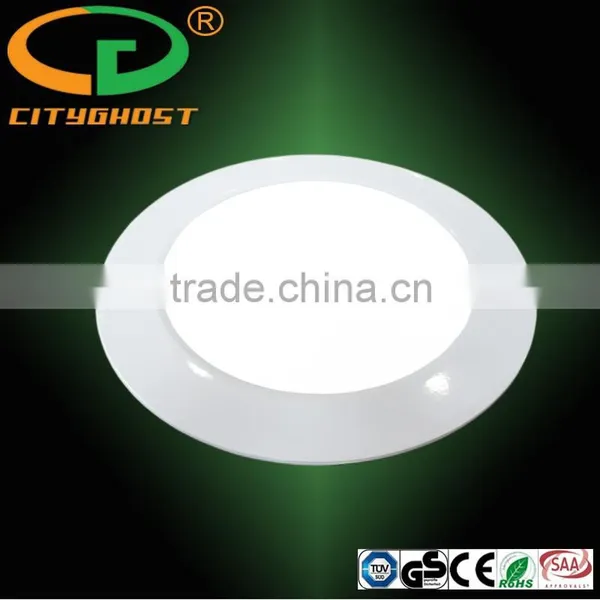 White Color Aluminum Frame Small Power 9W Round Panel Ceiling Light photo-2