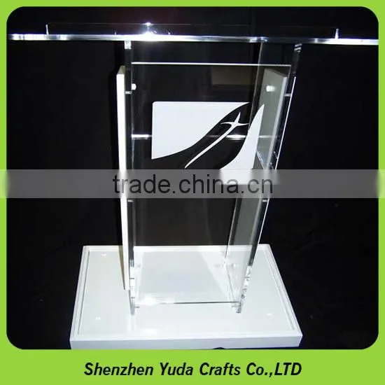 Customized Acrylic Podium Stand Crystal Acrylic Lectern Podium Plexiglass Pulpit photo-2