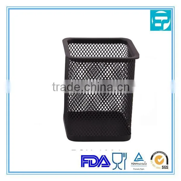 Creative Iron Wire Mesh Round Wastebasket photo-4