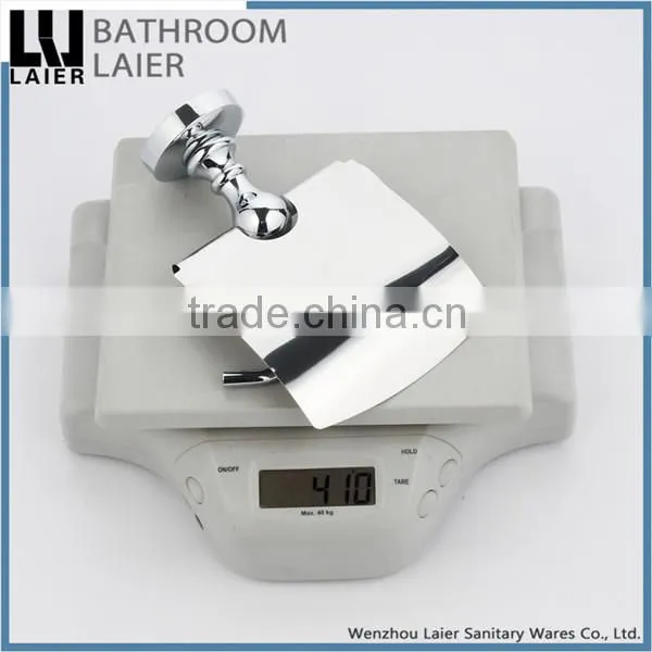 Sleek Hotel Decorative Zinc Alloy Chrome Finishing Bathroom Sanitary Items Wall Mounted Toilet Paper Holder photo-6