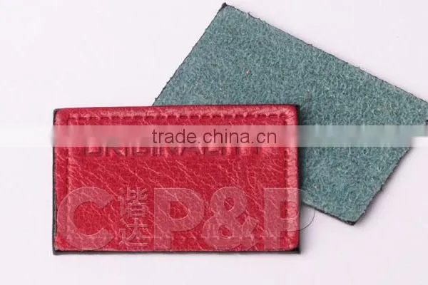 High Quality Wholesale Factory Jeans Leather Patch Labels for Jeans photo-2
