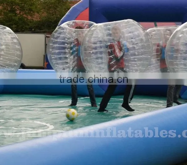 Large Size Inflatable Soccer Bubble Field,Giant Water Football Field for Bubble Football Games photo-2