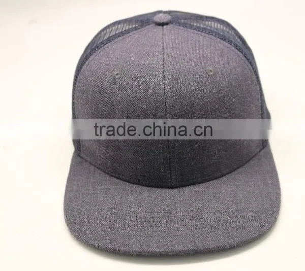 High Quality Distressed Blank Flat Bill Trucker Cap For Sales Hat Trucker photo-2