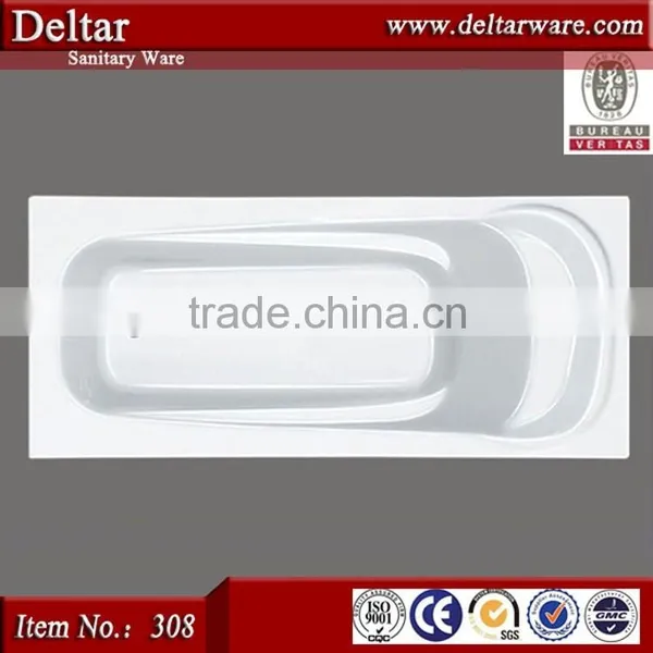 Bathroom Tub, Simple Bathtub for Sale, Foshan Acrylic Bath Tub Factory Square Bathtub photo-3