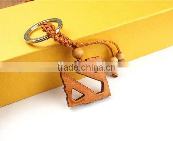 Dota 2 Blizzard Custom Keychain Key Rings Wood Carving Keychain photo-2