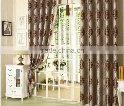Customized Window Curtain Fabric, Jacquard Fabirc 039 Fire Retardant Blackout Fabric for Bedroom photo-3